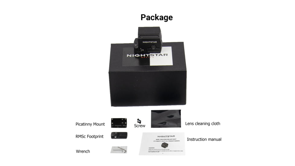 NightStar PT17MR 1x17mm Reflex Red Dot Sight