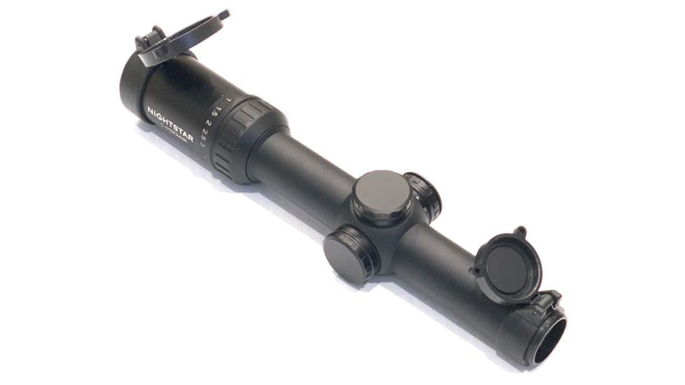 NightStar Rifle Scope, 1-10X24IR, 30mm Tube, CR1 Reticle, Low Profile, Fully Multi-Coated, Black, NS11024LCR1