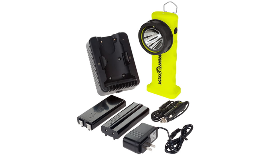 Nightstick Intrinsically Safe Dual-Light Angle Light Rechargeable, Green / Black, XPR-5572G