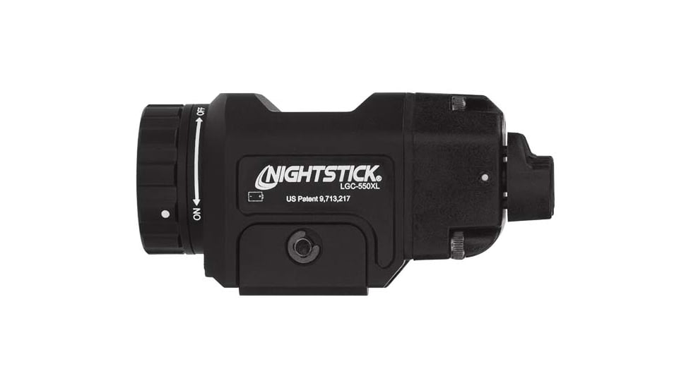 Nightstick Long Gun 1 x CR123 LED Compact Weapon Light, 550 Lumens, IPX-7 Waterproof, Anodized, Black, LGC-550XL