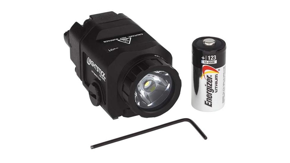Nightstick Long Gun 1 x CR123 LED Compact Weapon Light, 550 Lumens, IPX-7 Waterproof, Anodized, Black, LGC-550XL