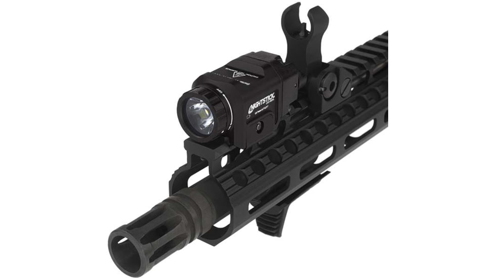 Nightstick Long Gun 1 x CR123 LED Compact Weapon Light, 550 Lumens, IPX-7 Waterproof, Anodized, Black, LGC-550XL