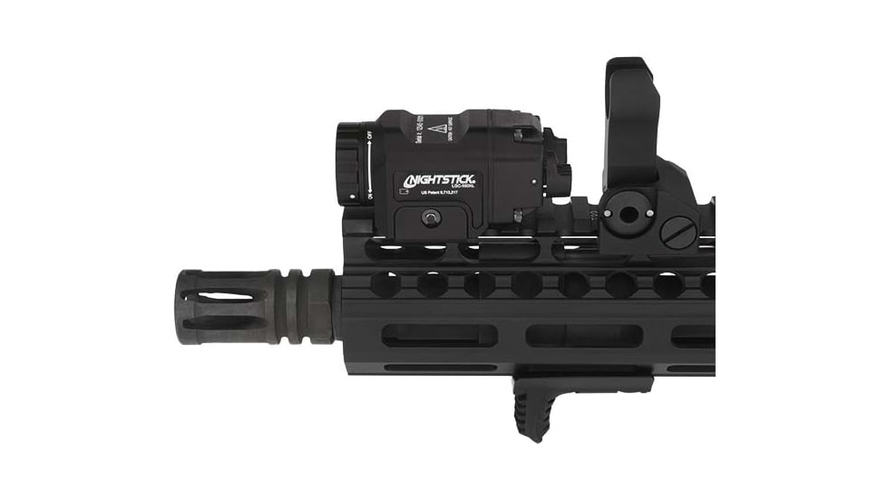Nightstick Long Gun 1 x CR123 LED Compact Weapon Light, 550 Lumens, IPX-7 Waterproof, Anodized, Black, LGC-550XL