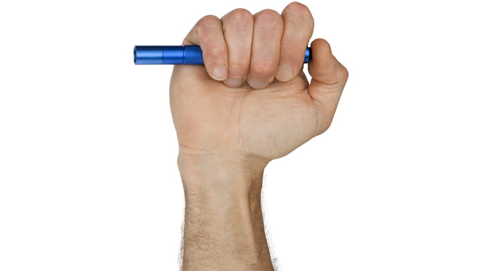 Nightstick Mini-TAC Aluminum 2 AAA LED Flashlight,100 Lumens,Blue MT-100BL