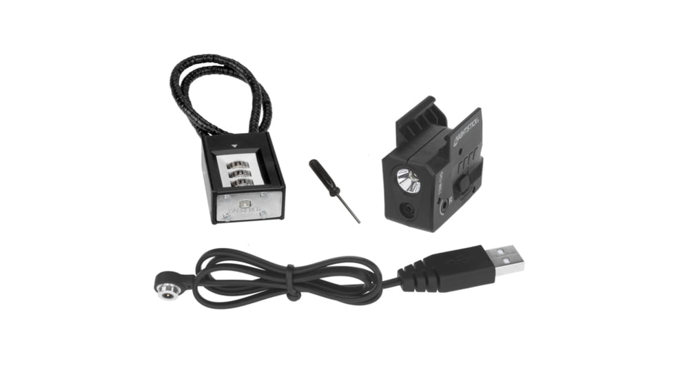 Nightstick Subcompact LED Weapon Light, Li-ion Rechargeable, White, 175 Lumens, Black, TSM-13G