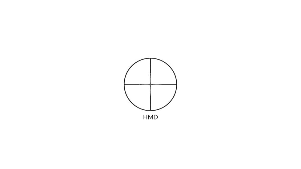 Nikko Stirling Mount Master AO 4x40mm 1inch Tube Rifle Scope, HMD Reticle, Matte Black, NMM440AO