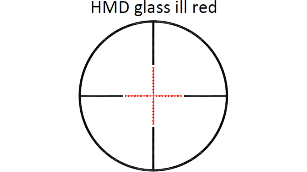 Nikko Stirling Mountmaster Silver Crown 4x32 AO IR Rifel Scope, 1in Tube, HMD Reticle, 1/4 MOA, Black, nmmi432aon