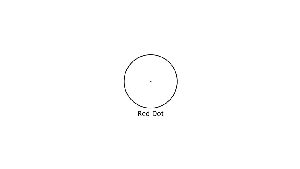Nikko Stirling NDMRSL 1x Red Dot Sight, 3,5 MOA Red Dot, Black, ndsmrsl