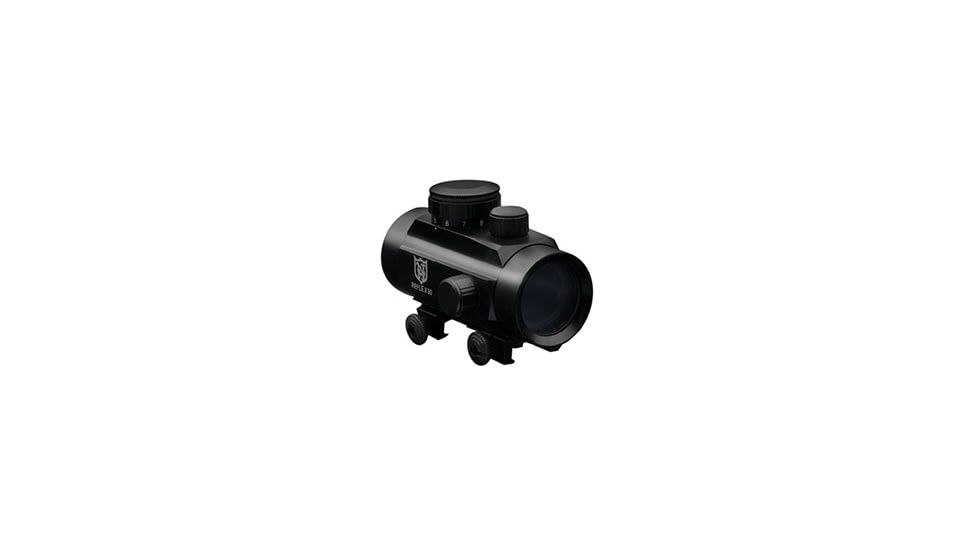 Nikko Stirling Reflex Red Dot Sight w/5/8 Mounts, 1x30mm, 4 MOA Dot Reticle, Matte Black, NRD30IM