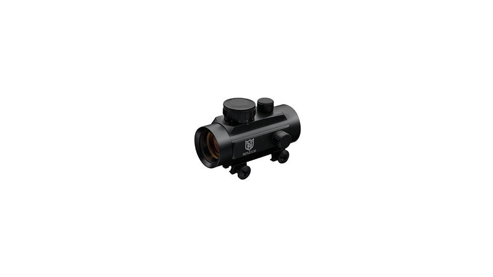 Nikko Stirling Red Dot Sight w/3/8 Mounts, 1x42mm, 4 MOA Dot, Matte Black, NRD40IM38