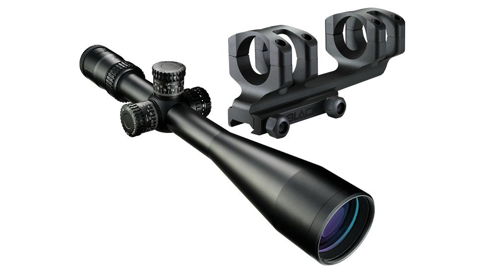Nikon BLACK FX1000 6-24x50SF Illuminated Rifle Scope, FX-MOA FFP Reticle, Matte Black w/Free Nikon Cantilever Mount