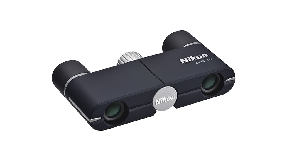 Nikon CF 4x10mm Roof Prism Binoculars, Dark Navy, 16840