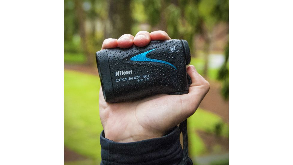 Nikon CoolShot 40i 6x21mm Golf RangeFinder, Black/Blue, 16202
