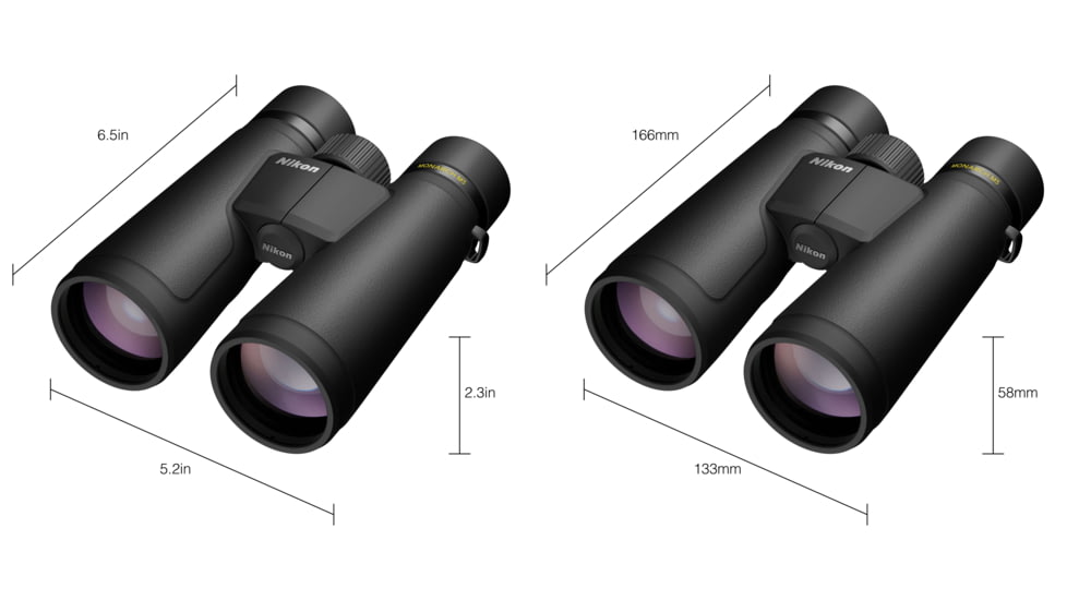Nikon Monarch M5 10x50mm Porro Prism Binoculars, Black, Full Size, 16845