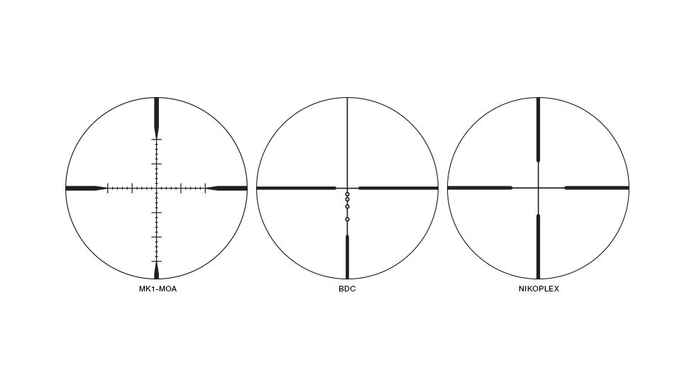 Nikon MONARCH M5 5-20x50SF Rifle Scope w/ Side Focus Adjustment, 30mm, MK1-MOA Reticle, Matte Black 16655