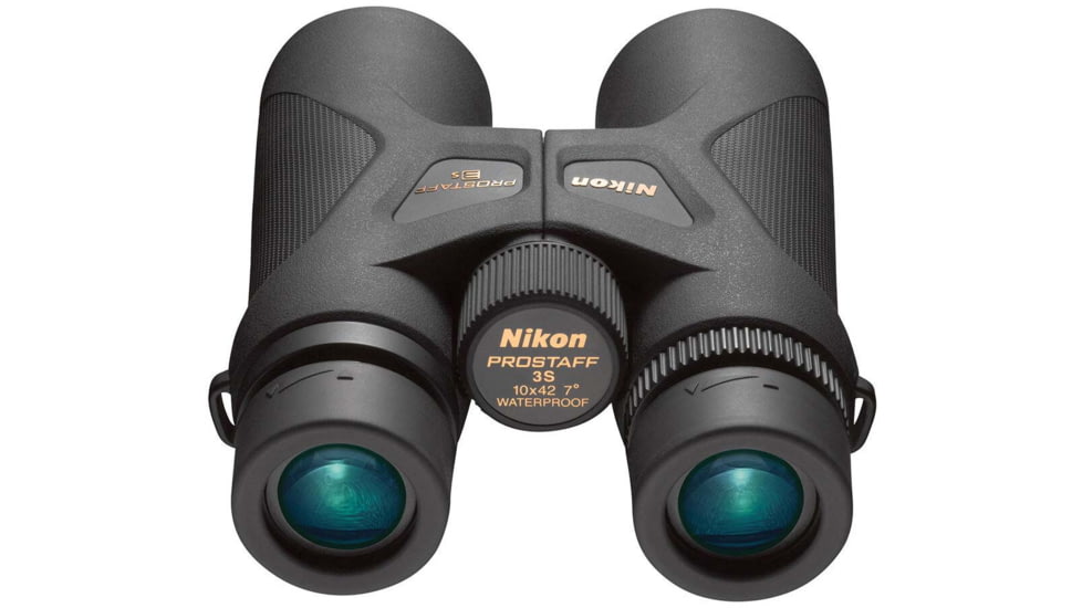 Nikon Prostaff 3S 10x42mm Roof Prism Clamshell Binoculars, Black, 16032