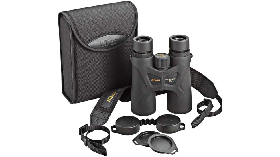 Nikon Prostaff 3S 10x42mm Roof Prism Clamshell Binoculars, Black, 16032