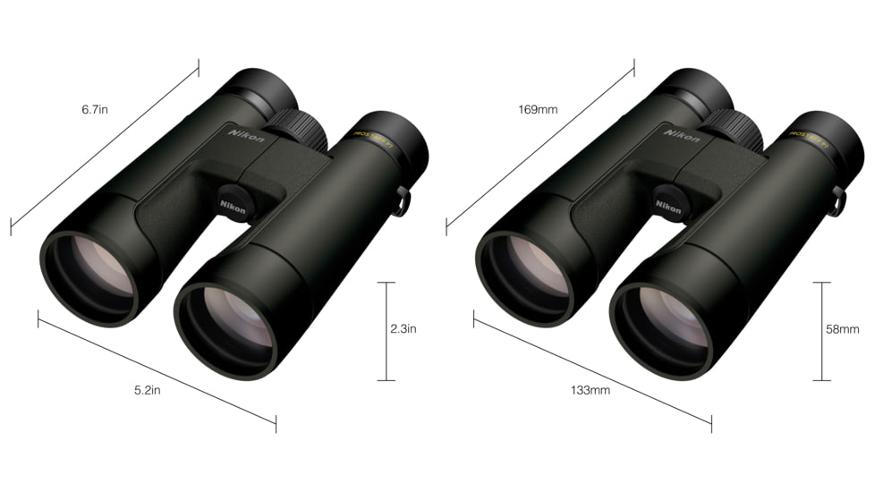 Nikon Prostaff P7 10x50mm Porro Prism Binoculars, Black, Full Size, 16847