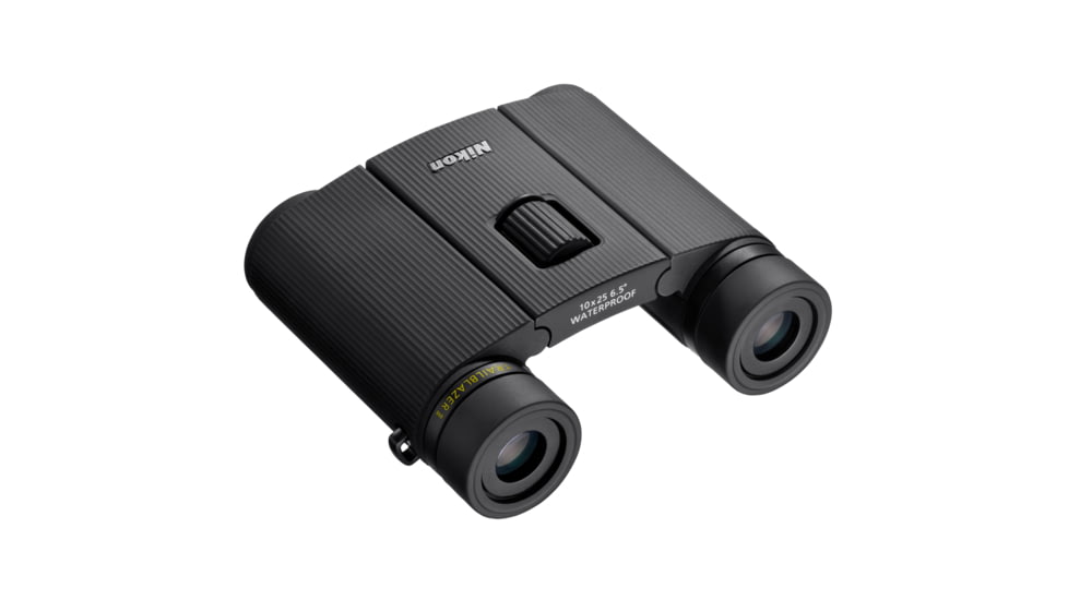 Nikon Trailblazer 10x25mm Porro Prism Binoculars, Black, Compact, 16853