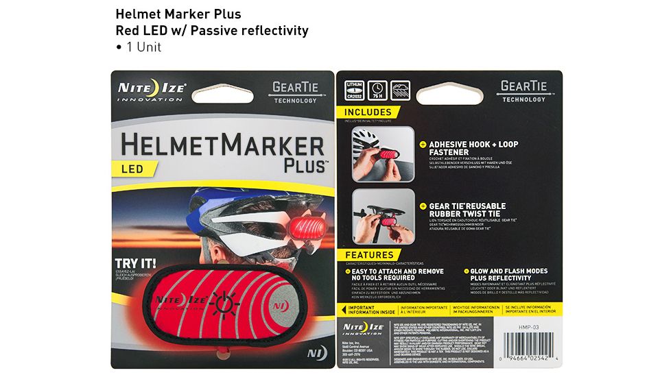 Nite Ize Helmet Marker Plus - Red LED HMP-03