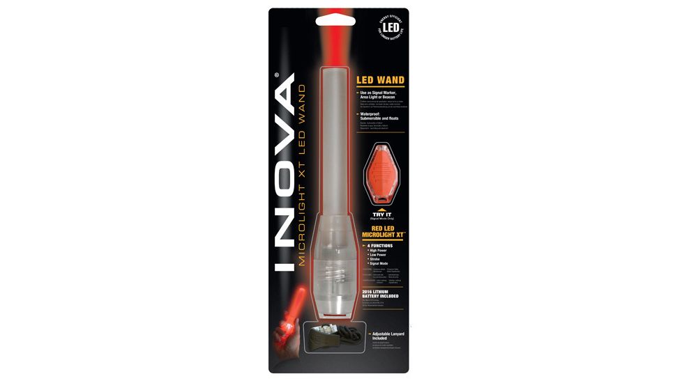Nite Ize LED Wand w/ Inova Microlight Flashlight, Red