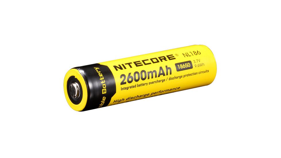 Nitecore 18650 Battery, 2600mAH NCNL186