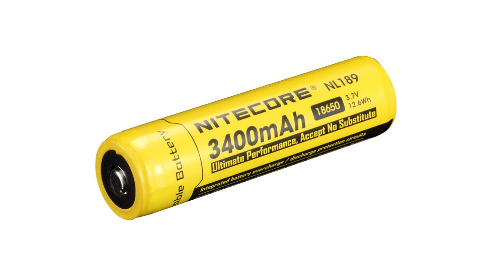 NITECORE 18650 Rechargeable Battery, 3400mAh NCNL189