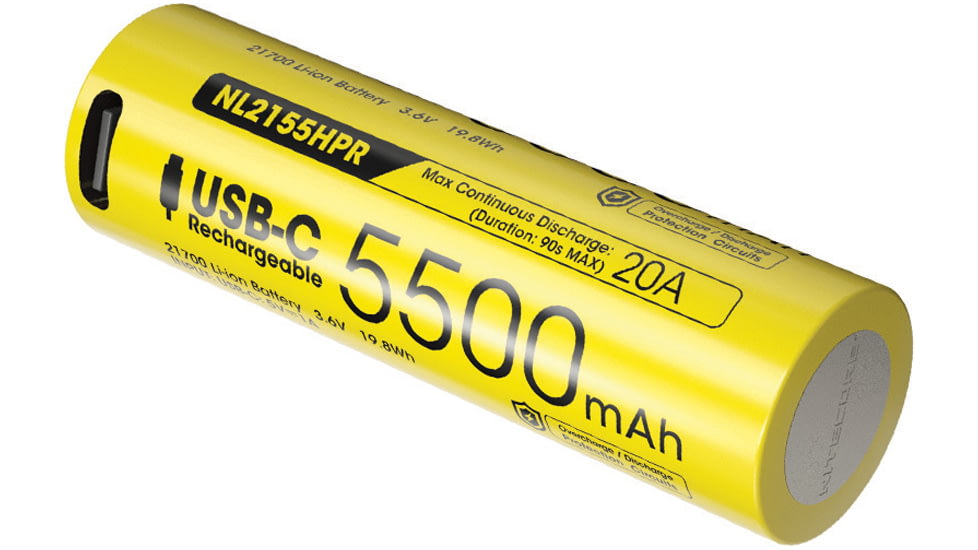 Nitecore 21700 Rechargeable Battery, NCNL2155HPR
