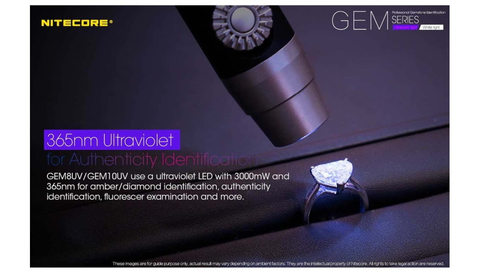 Nitecore GEM10 1 x 18650/ 2 x CR123A/ RCR123A CREE XP-L HI V3 LED Jeweler Flashlight, 800 Lumens, Silver, GEM-10