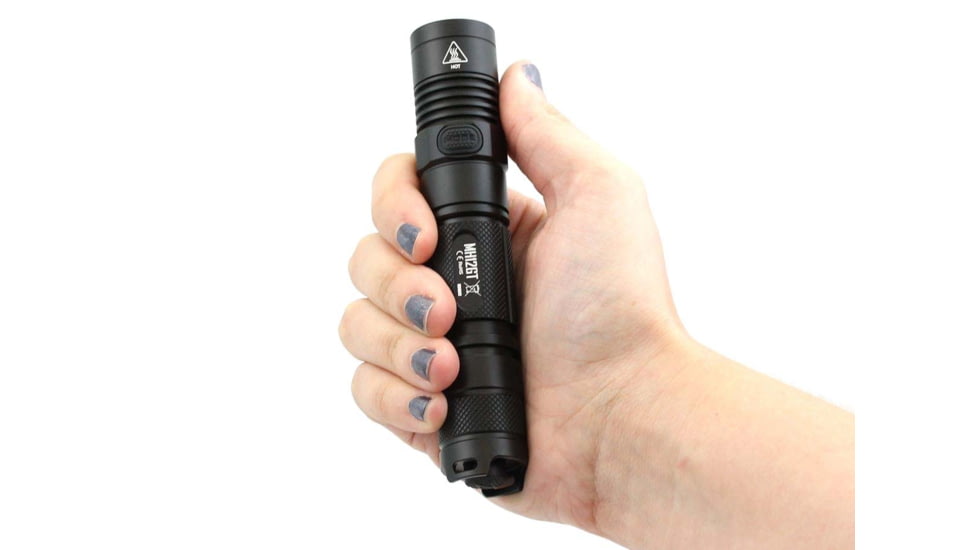 Nitecore MH12GT 1 x 18650/ 2 x CR123A/ 16340 CREE XP-L HI V3 LED USB-Rechargeable Tactical Flashlight, 1000 Lumens, Black, MH12GT