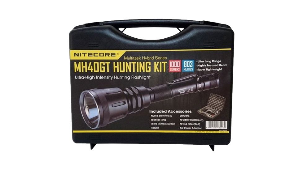 Nitecore MH40GT Night Hunting Kit, Black, MH40GT-HUNTING-KIT
