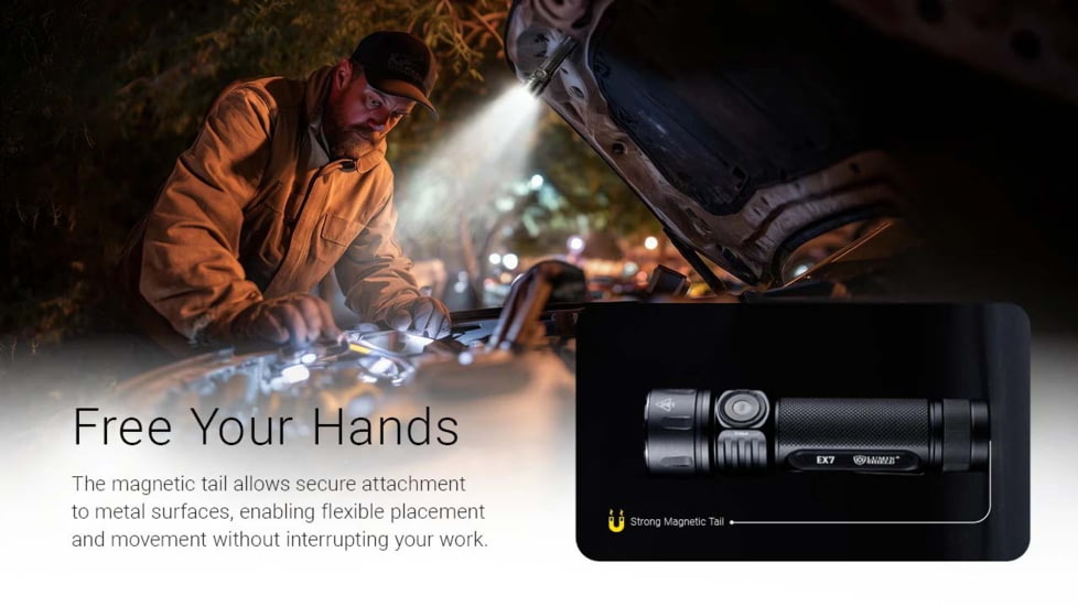 Nitecore EX7 USB-C Rechargeable 6000 Lumens LED Flashlight