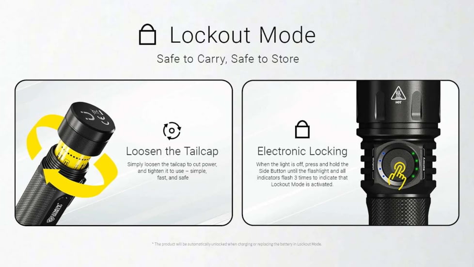 Nitecore EX7 USB-C Rechargeable 6000 Lumens LED Flashlight