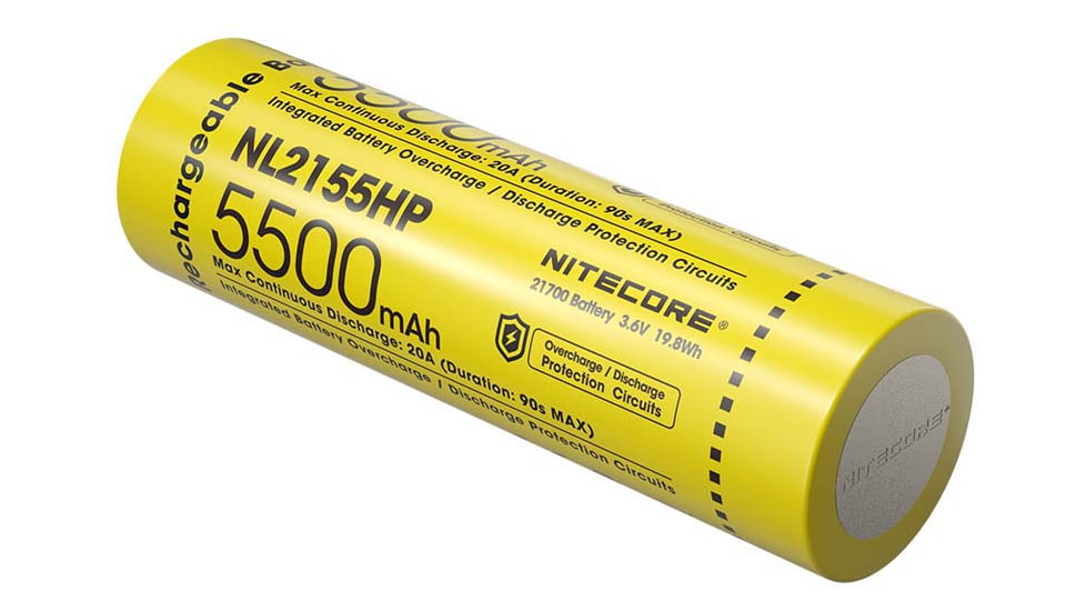 Nitecore NL2155HP 5500mAh 21700 Rechargeable Battery