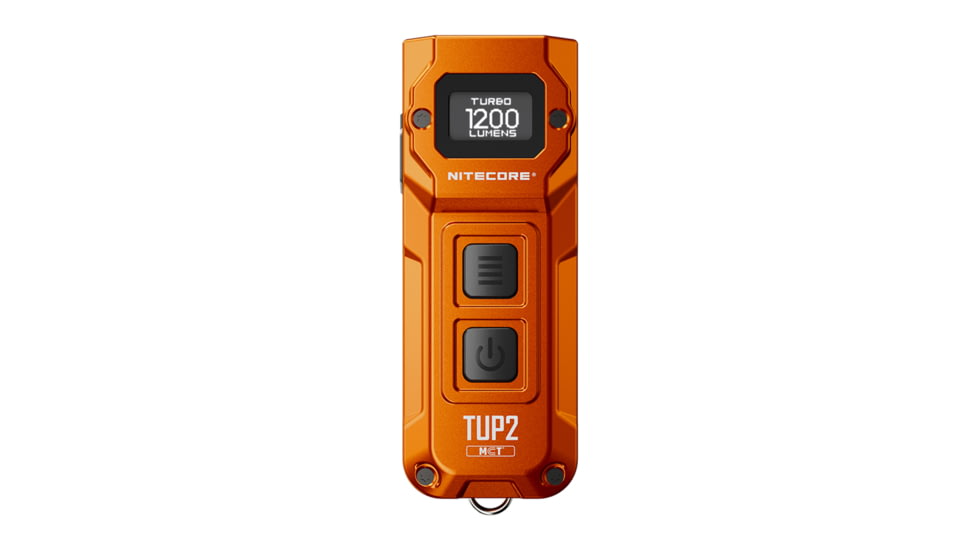 Nitecore TUP2 MCT Rechargeable Keychain EDC Lithium Ion 1200 Lumens LED Flashlight, Orange, 6952506409549