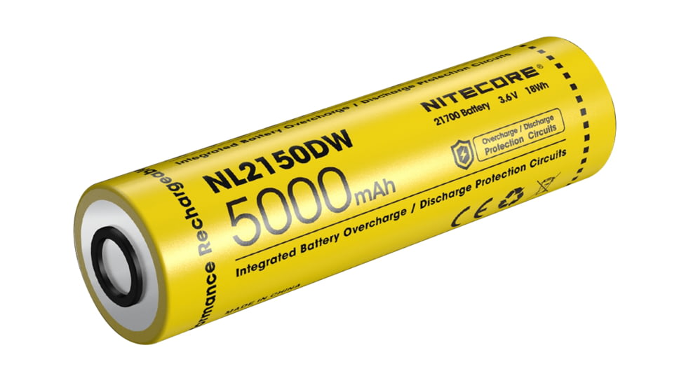 Nitecore NL2150DW R40 v2 5000mAh Customized Rechargeable Battery, Yellow, 6952506493562