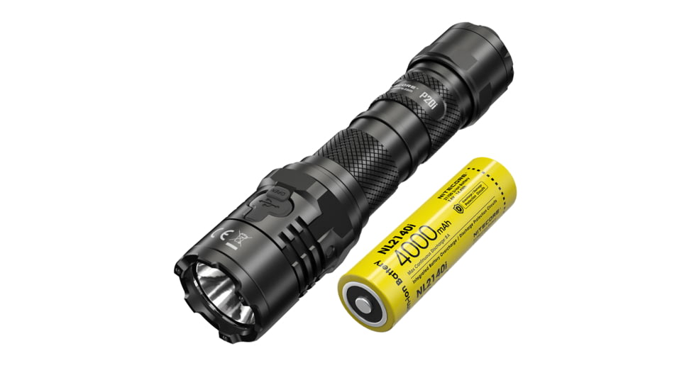 Nitecore P20i 1800 Lumen USB-C Rechargeable LED Flashlight, Black, 6952506406326