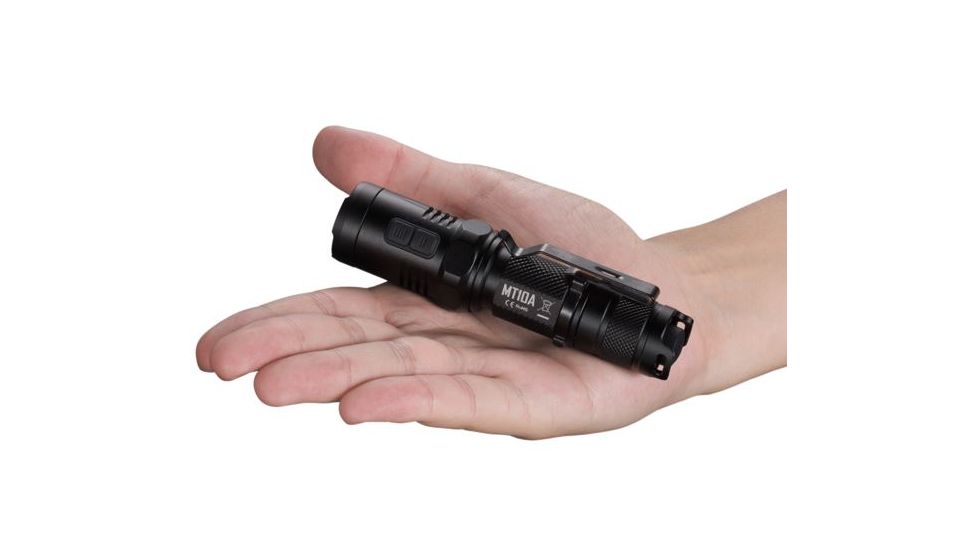 Nitecore MT10A Tac. Flashlight, w/CREE XP-G2 R5 LED, 920 Lumens, w/ 1xAA Battery, Black NITECORE-MT10A