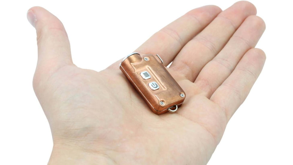 Nitecore TINI-Cu 1 x Li-ion Battery Pack CREE XP-G2 S3 LED USB-Rechargeable Key Flashlight, 380 Lumens, Copper, TINI-CU