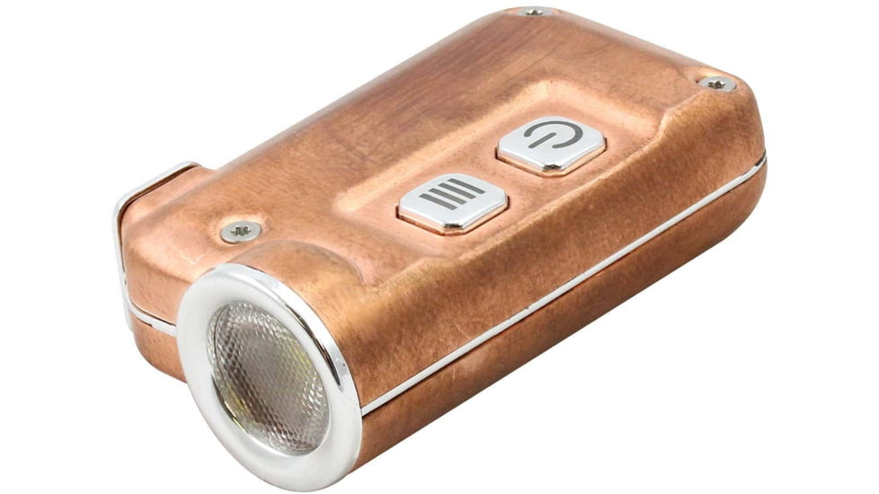 Nitecore TINI-Cu 1 x Li-ion Battery Pack CREE XP-G2 S3 LED USB-Rechargeable Key Flashlight, 380 Lumens, Copper, TINI-CU