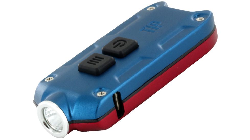 Nitecore TIP Winter Special Edition LED Keylight Gift Set, Red/Blue, TIP-RED-BLUE