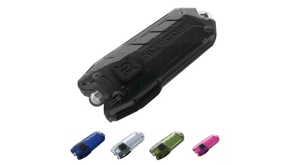 Nitecore Tube USB Rechargeable LED Keylight, 45 Lumens, Black, Blue, Clear, Green, Pink