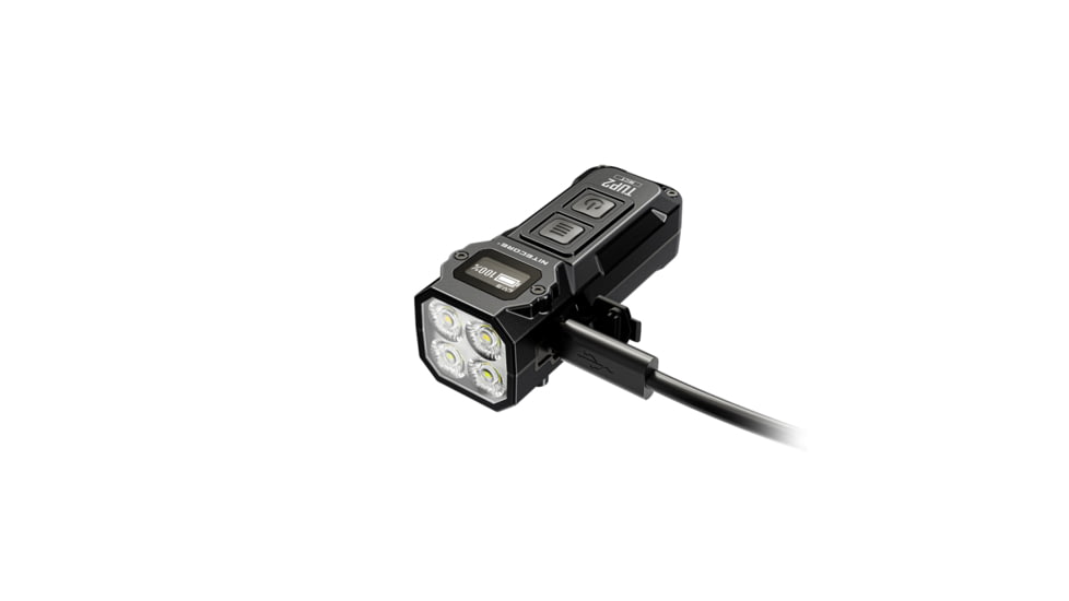 Nitecore TUP2 MCT Rechargeable Keychain EDC Lithium Ion 1200 Lumens LED Flashlight, Black, 6952506409501