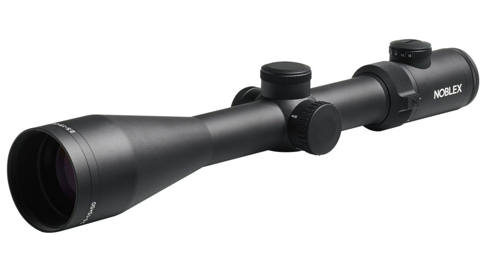 Noblex-Docter Optics Vector Rifle Scope, 2.5-15x50mm, 30mm Tube, Second Focal Plane, 1/4 MOA, MilDot Reticle, Black, 56428