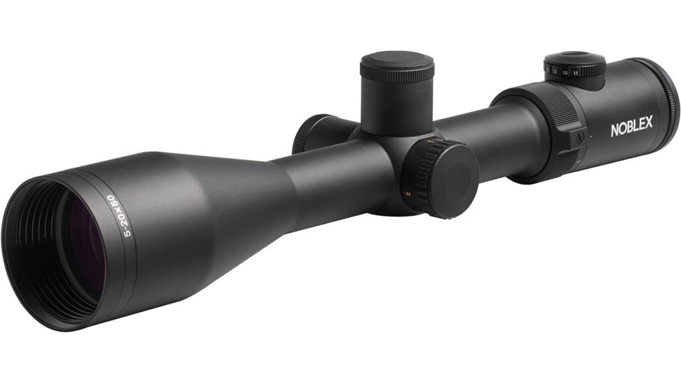 Noblex-Docter Optics Vector Rifle Scope, 5-20x50mm, 30mm Tube, Second Focal Plane, 1/4 MOA, MilDot Reticle, Black, 56448