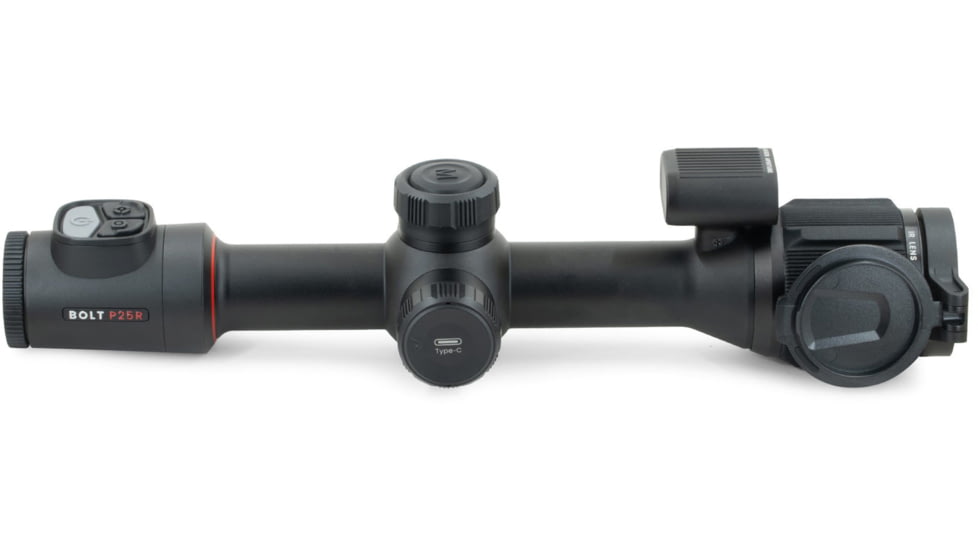 NOCPIX BOLT P25R 3.5x25mm 30mm Tube Thermal Imaging Rifle Scope, 50 Hz, 256x192, Black, BOLT-P25R