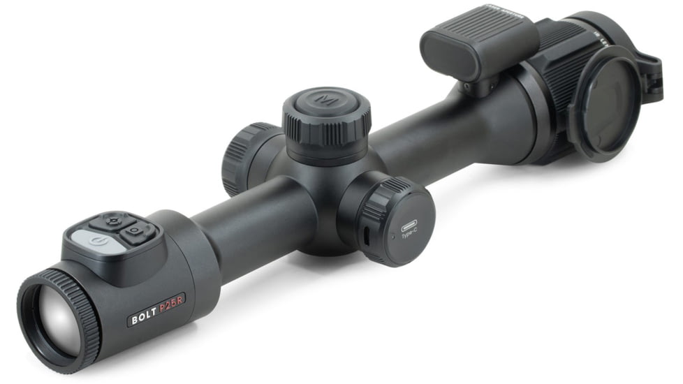 NOCPIX BOLT P25R 3.5x25mm 30mm Tube Thermal Imaging Rifle Scope, 50 Hz, 256x192, Black, BOLT-P25R