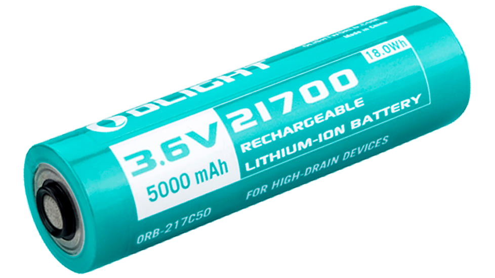 Olight 217C50 21700 Battery for Seeker 2, Seeker 2 Pro, M2R Pro, Warrior X Pro, Teal, BAT-OL-21700-ORB-217C50