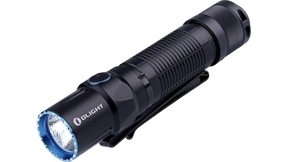 Olight M2T Warrior Dual Switch Tactical Flashlight - CREE XHP35 HD LED - 1200 Lumens - Uses 2 x CR123A Included or 1 x 18650, Black OLIGHT-M2T