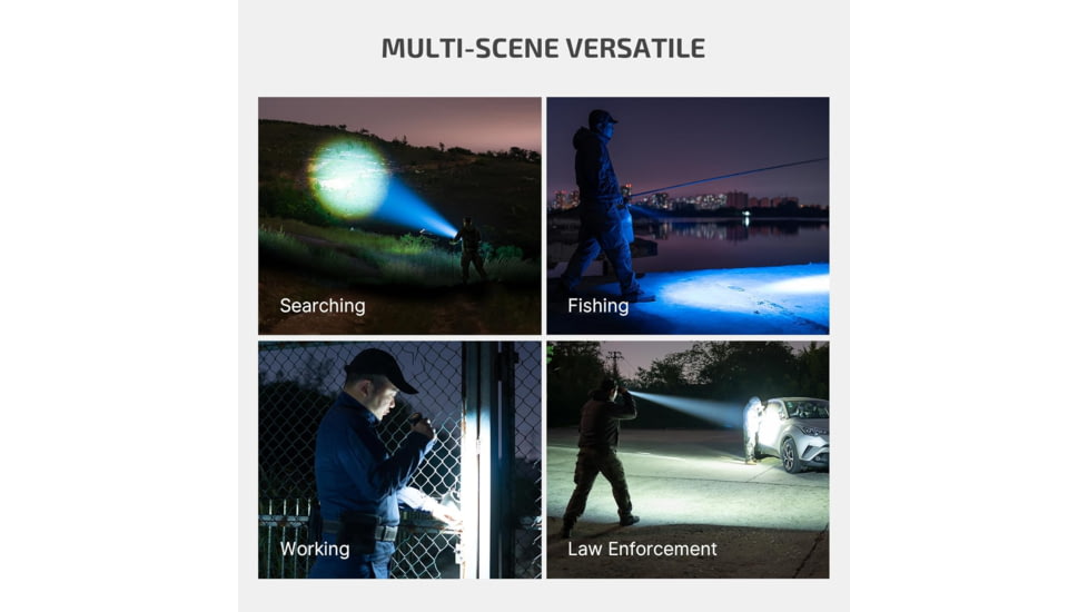 Olight Marauder Mini, Rechargeable Hand, held Flashlight, RGB Light, 7,000 Lumens, Black, MARAUDERMINI